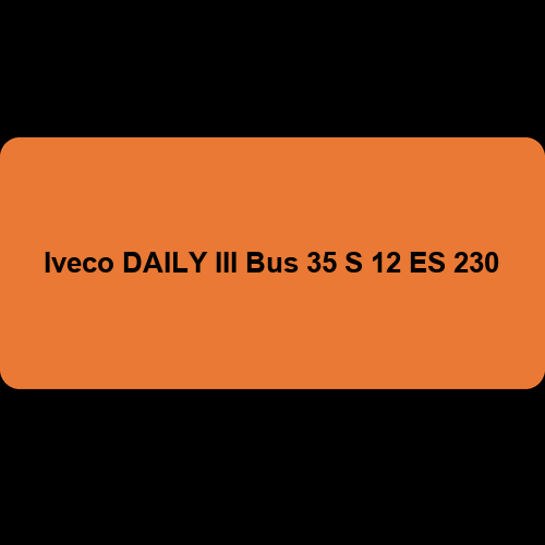 Iveco DAILY III Bus 35 S 12 ES 230